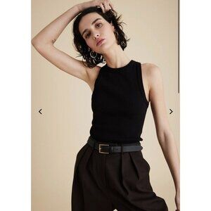 SOLDOUT NYC The Not So Basic Tank top in black size Small Racerback Ribbed